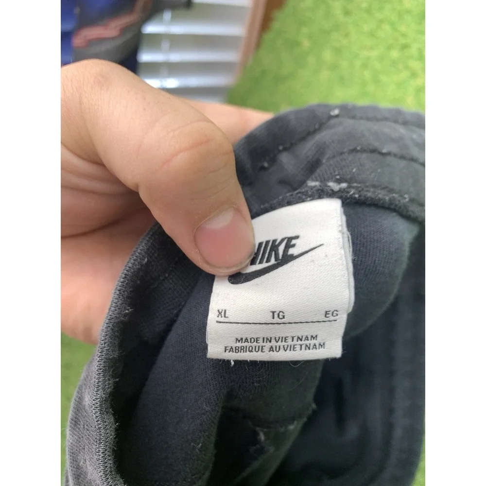Nike Tech Joggers Sweatpants Mens XL (34x25) Triple Black Fleece Sportswear Gym